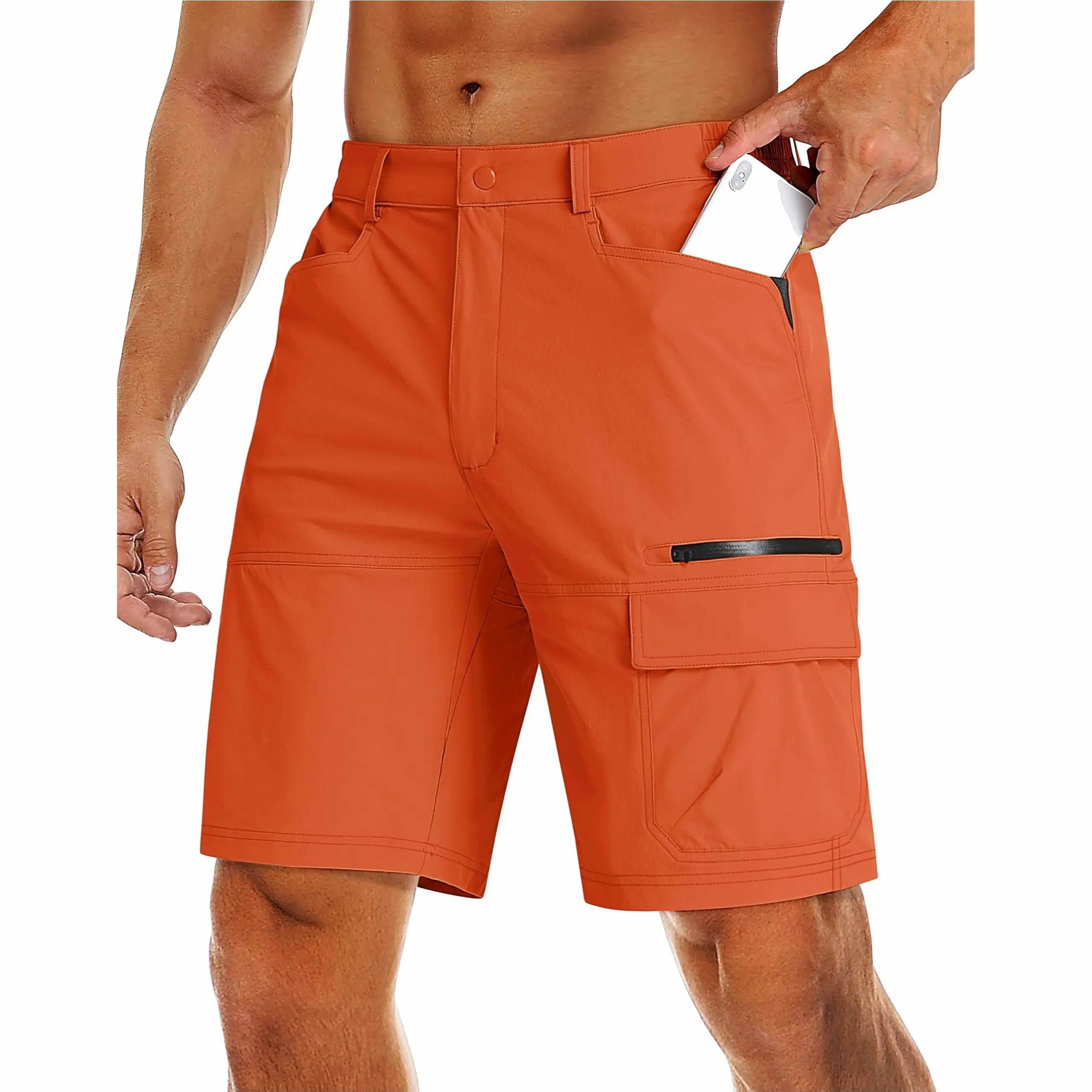 Men’s Quick-Dry Hiking Cargo Shorts – Lightweight Outdoor Utility Shorts