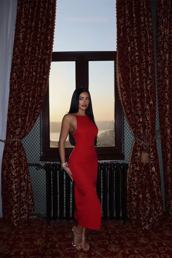 Cherry Midi Dress