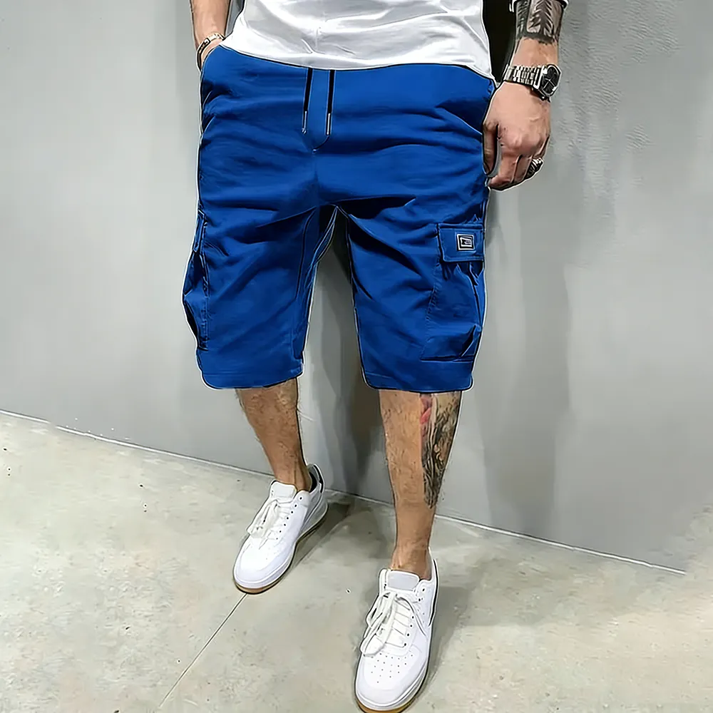 🔥Men's Pockets Drawstring Cargo Shorts