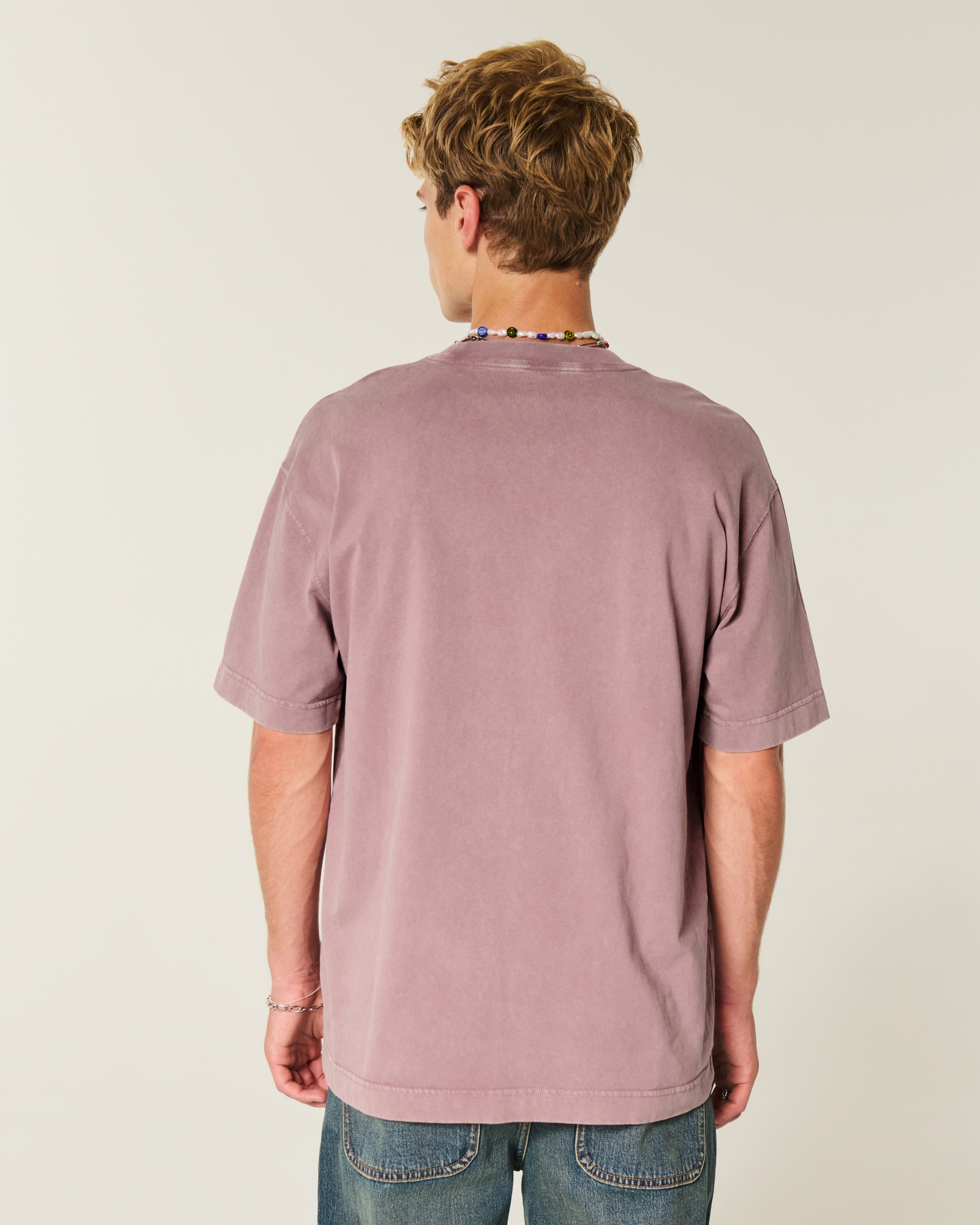 Boxy Heavyweight Washed Cotton Crew T-Shirt