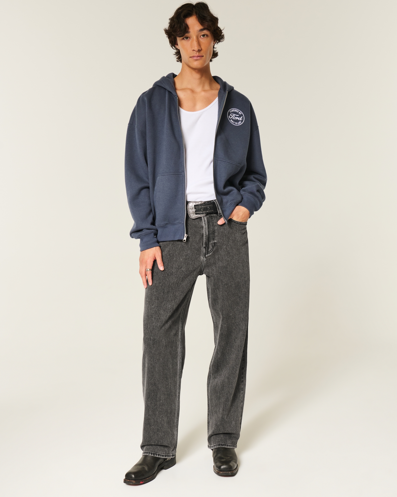 Light Wash Baggy Jeans