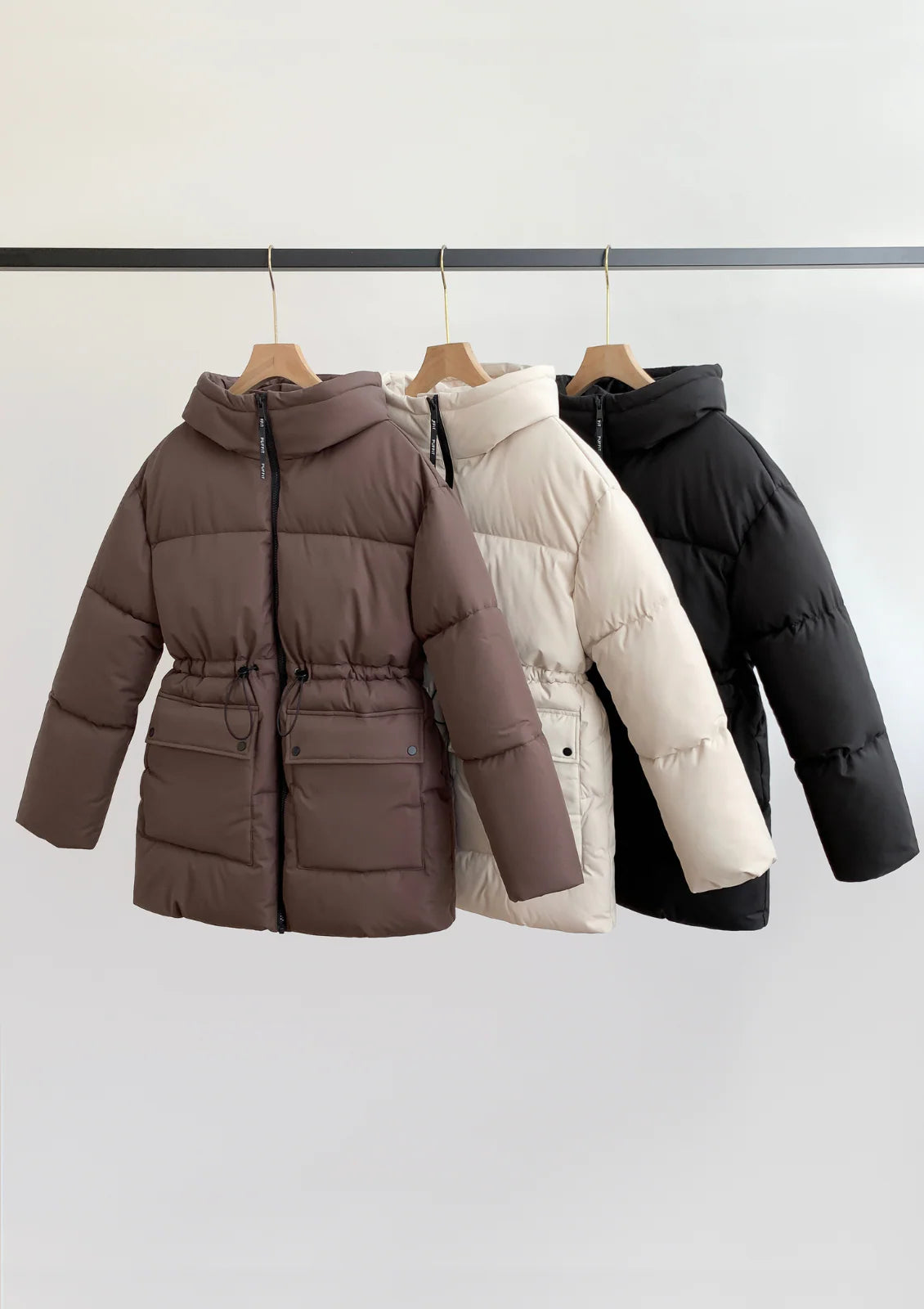 Hooded Puffer Jacket Splashproof