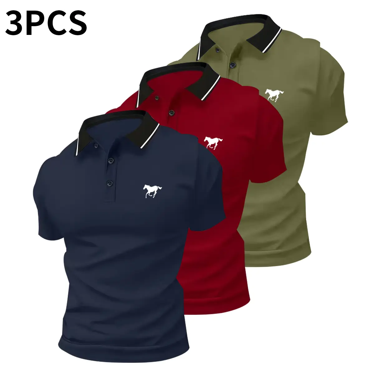 Men’s Casual Polo Shirt Set