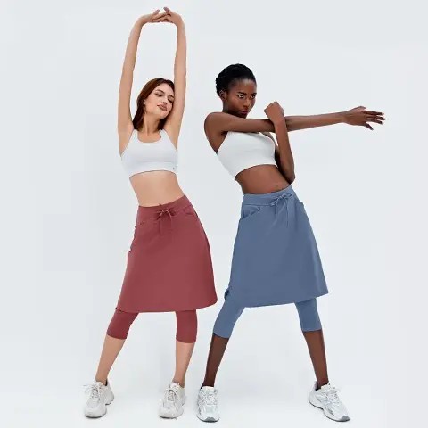 🎾 Knee-Length Active Tennis Skort
