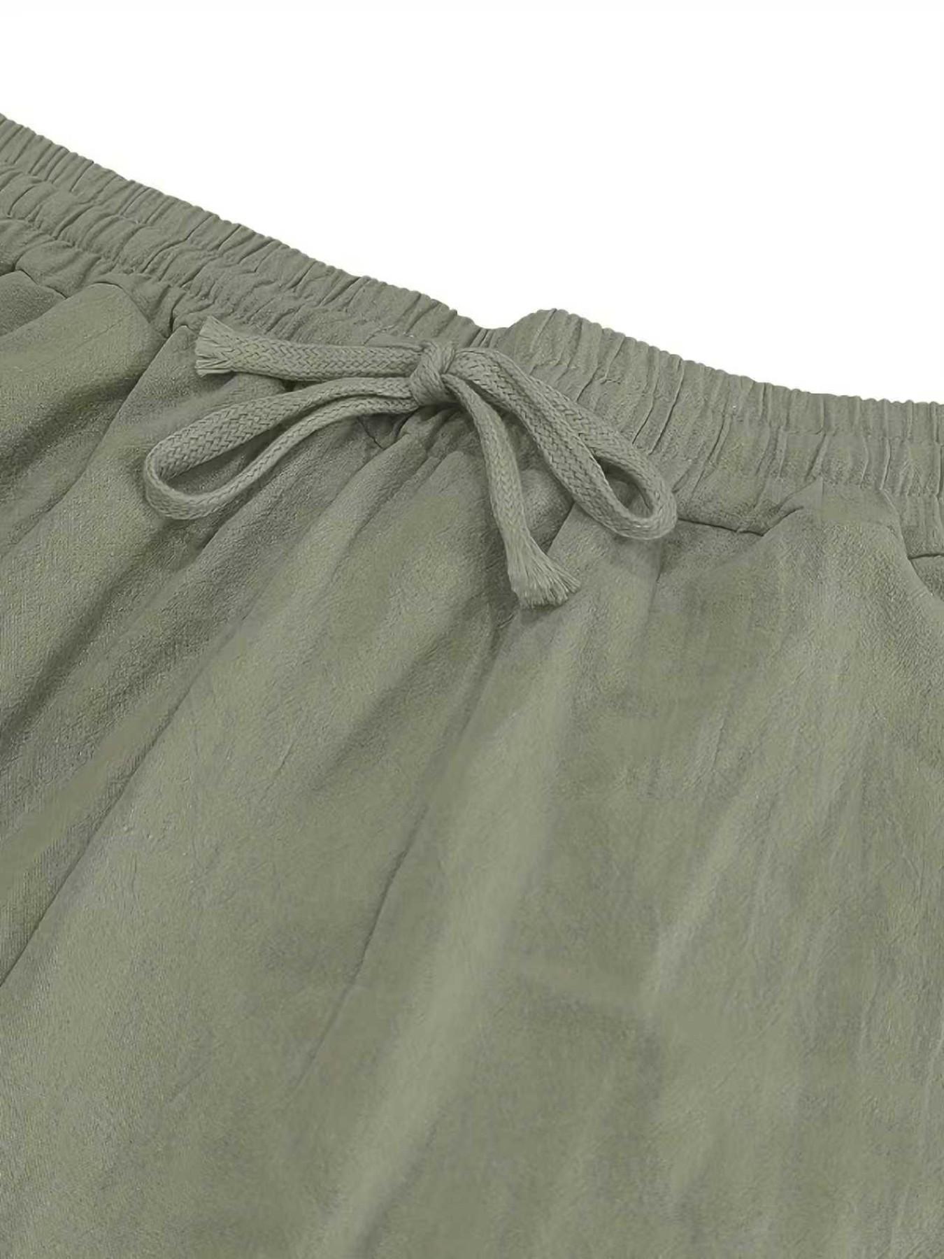 Men's Linen Cargo Trousers