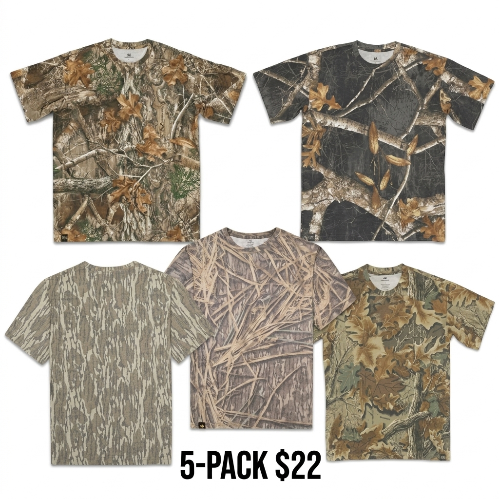 Magic Hat Camo Short Sleeve T-Shirt – Unique Casual Streetwear Tee