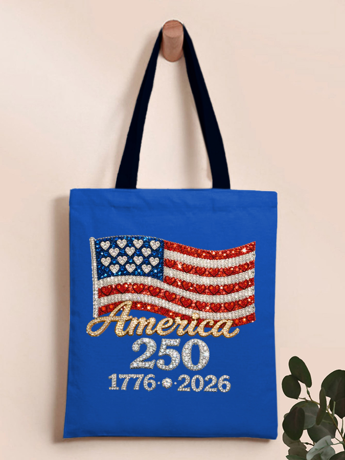 Unisex American Flag Printed Casual Bag