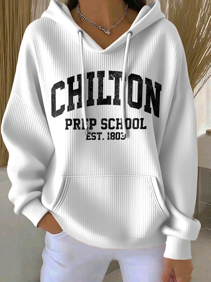 🔥HOT SALE🔥Retro Chilton Prep School Est. 1803 Print Hoodie