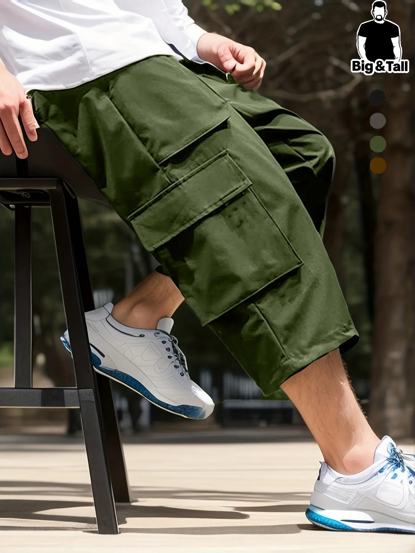 Men’s 7” Workwear Cargo Shorts – Multi-Pocket, Breathable, Everyday Casual Fit