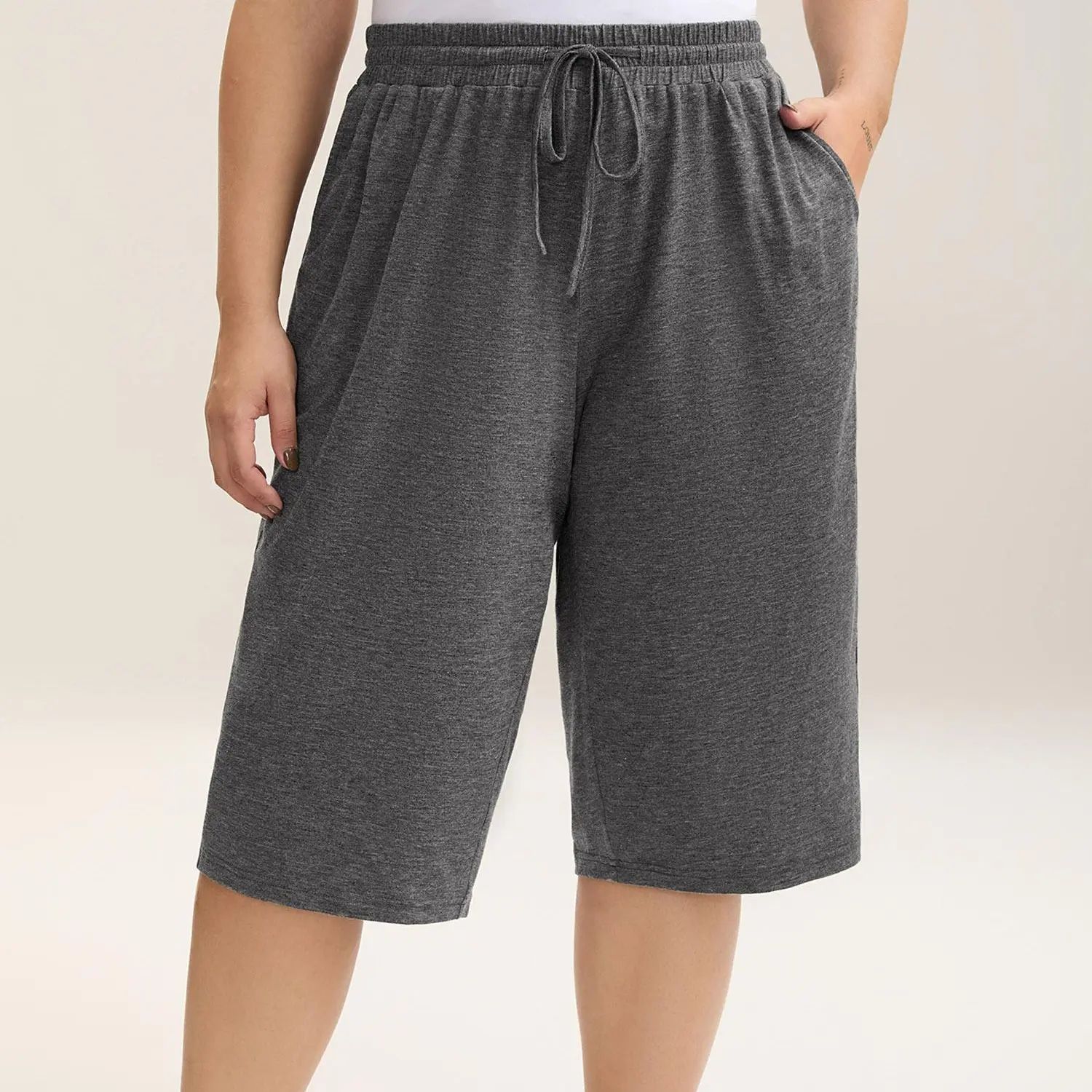 🔥LAST DAY SALE 90% OFF💕Wide-Leg Capri Lounge Baggy Pants