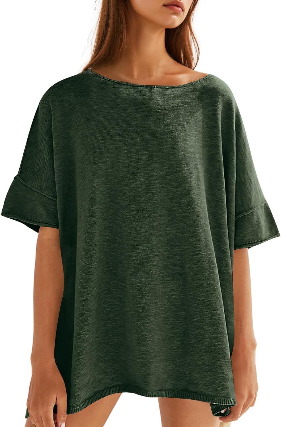 Mother's Day Sale💕Women's Oversized T Shirts-100% Cotton