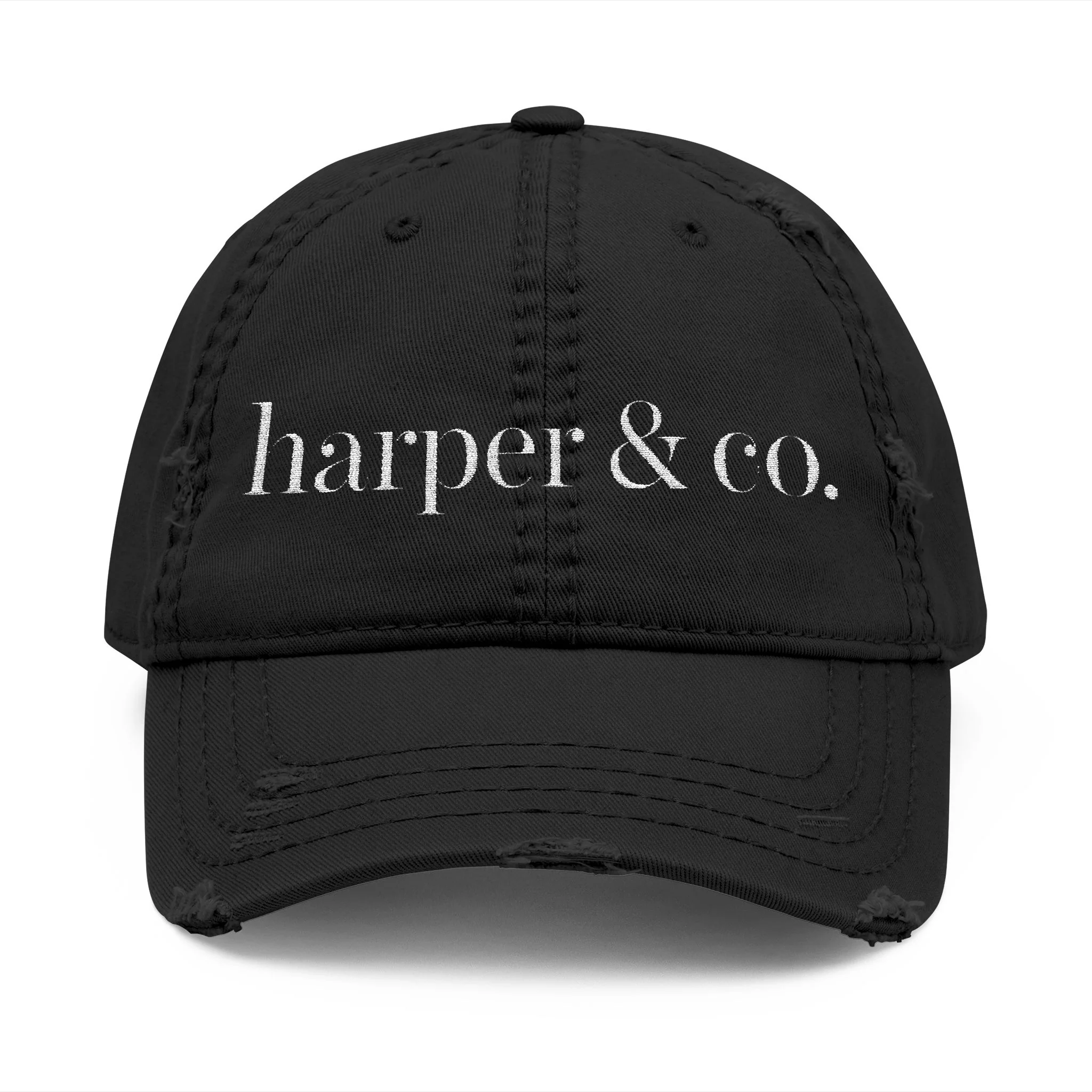 Distressed Ball Hat (Embroidery)