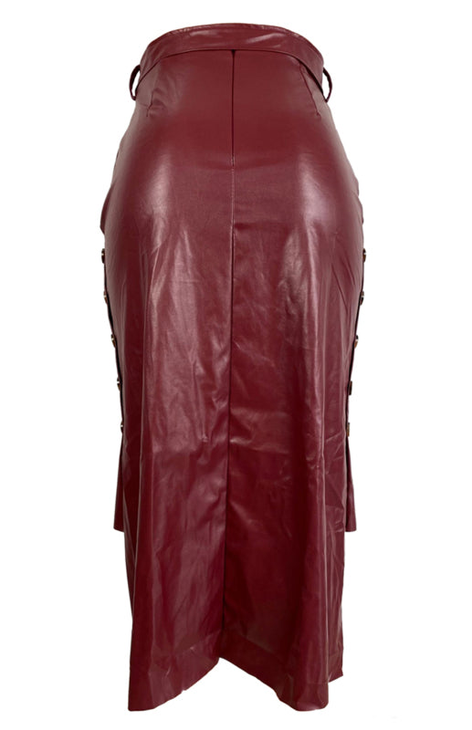 Ladies Slit Midi Slim Skirt