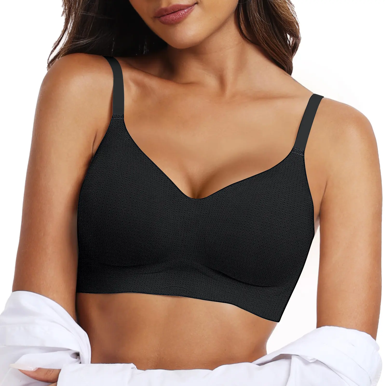 Women's Seamless Wireless Push Up Bra