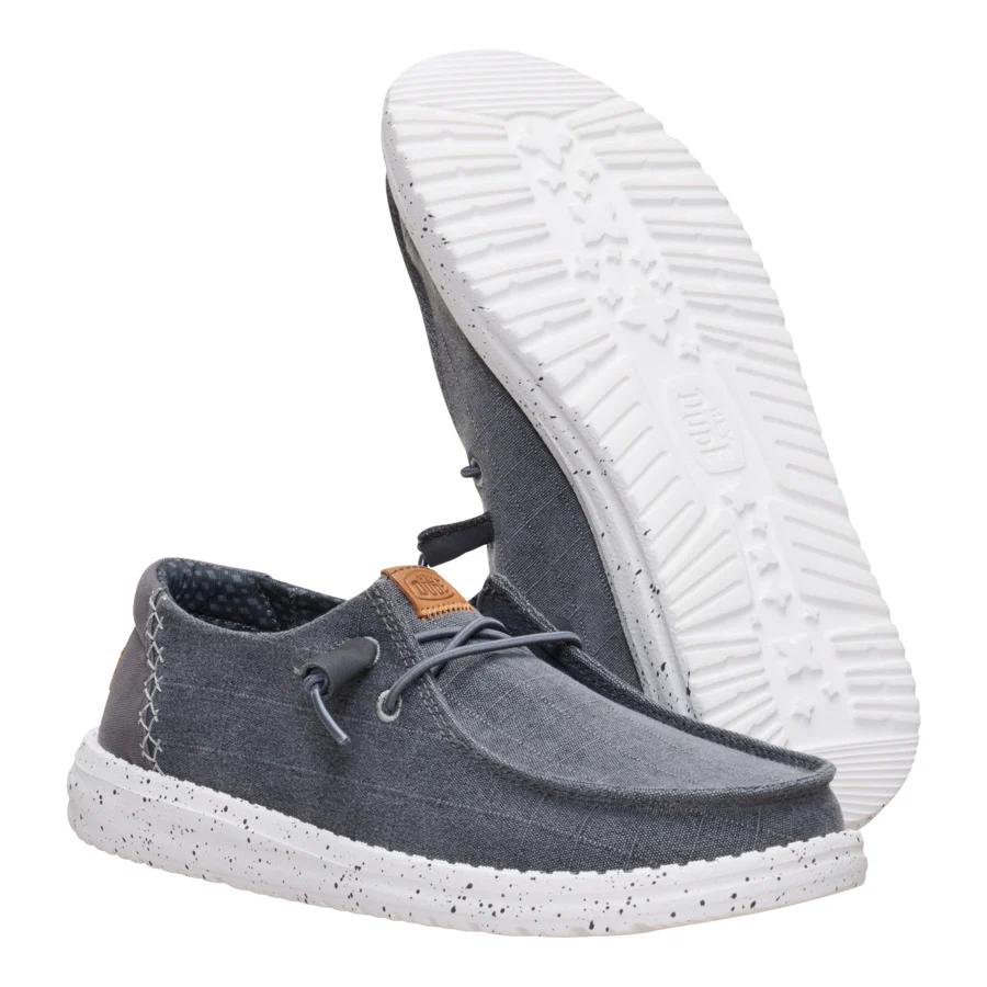 Wendy Chambray Grid - Charcoal