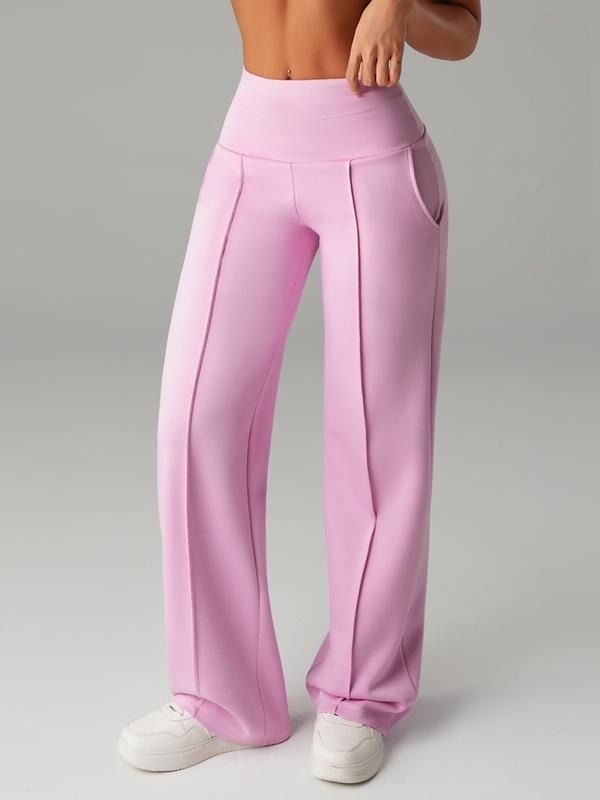 Women's Solid Color Loose Straight Leg Pants