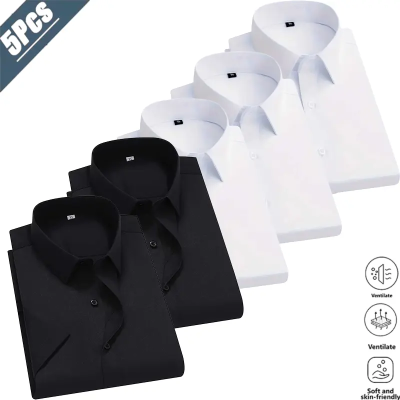 Men’s Solid-Color Dress Shirts