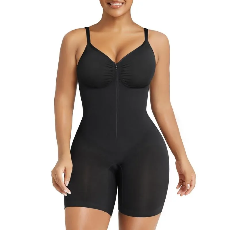 Shapewear for Women Tummy Control Bodysuits Zip-Up Comfort Ultra Stretch Fabric