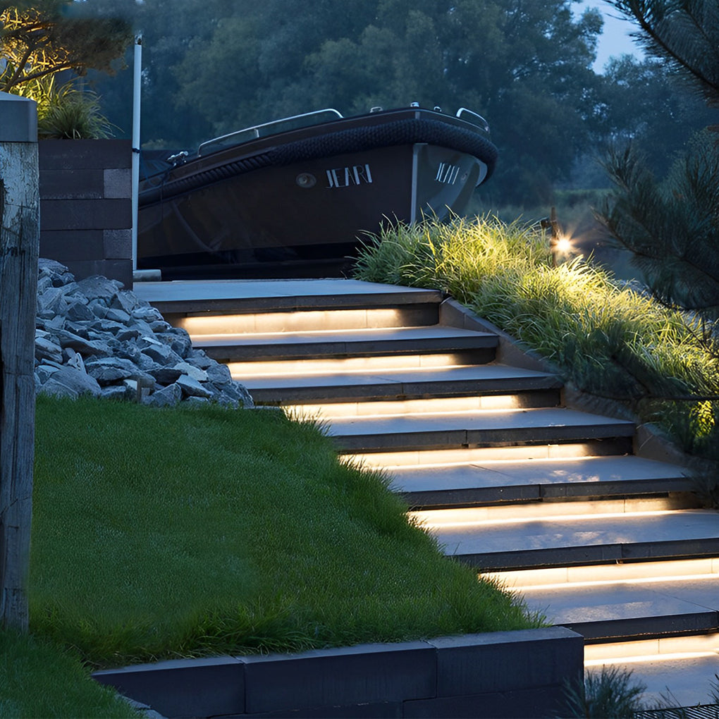 0.39'' Width Waterproof Recessed LED Stair Lighting Modern Flexible Linear Light