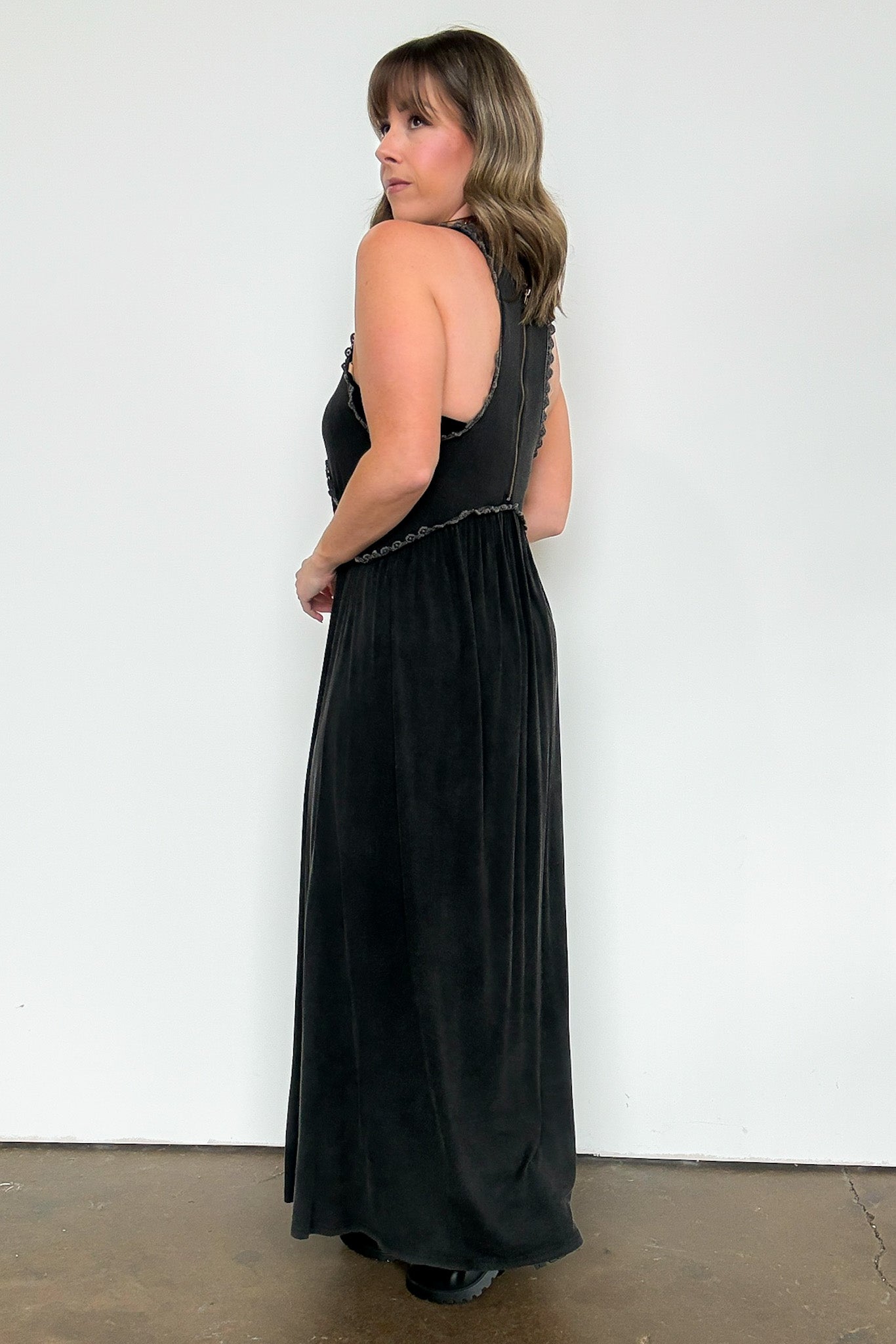 Flowy Maxi Front Slit Dress
