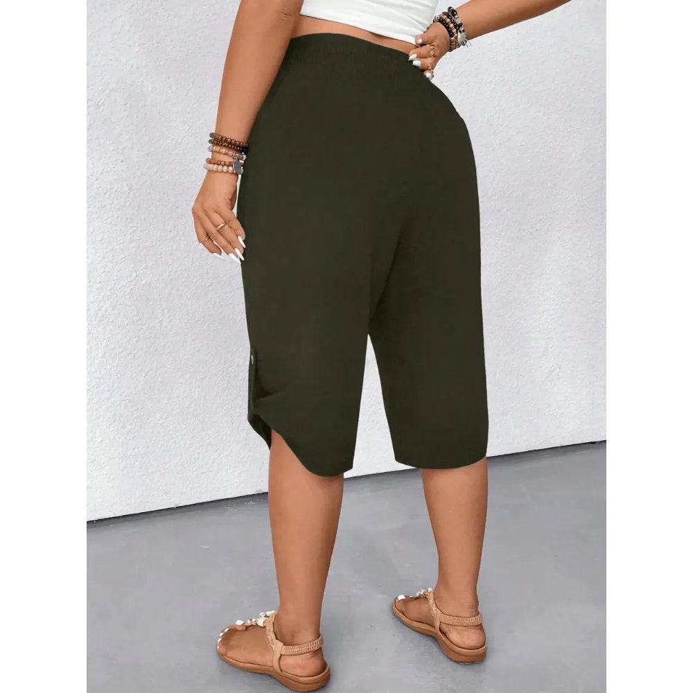 Factory Direct Women's Elastic Waist Comfort Capri Pants, 8-Pack Only $24