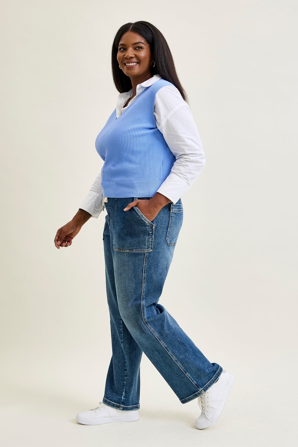 Blair High Rise Drawstring Wide Leg - PLUS