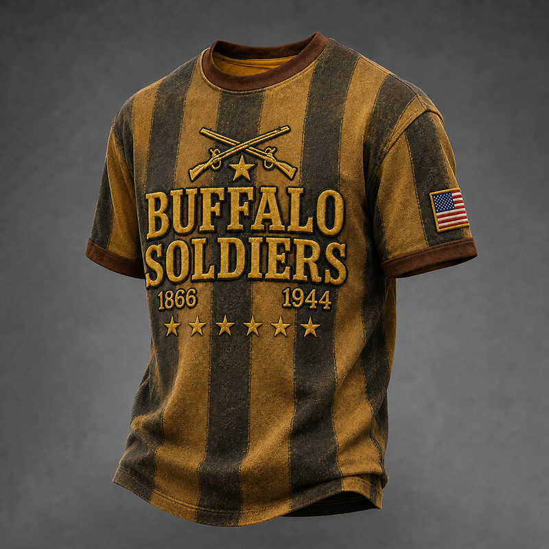 Men's Buffalo Soldier Summer Crew Neck T-Shirt