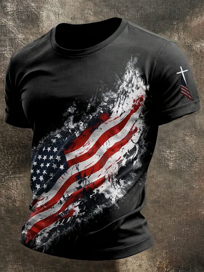 Men's American Commemorative Printed T-Shirt