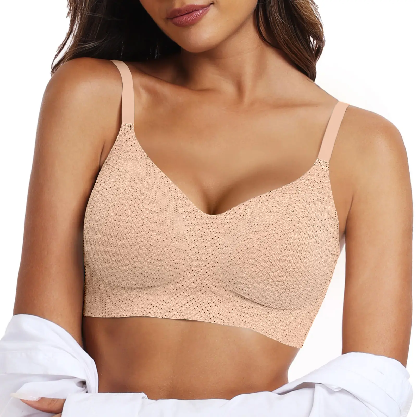 Women's Seamless Wireless Push Up Bra