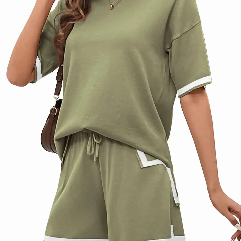 🔥8-PACK (Contain all color)🔥Women's Summer Knit Pajama Set