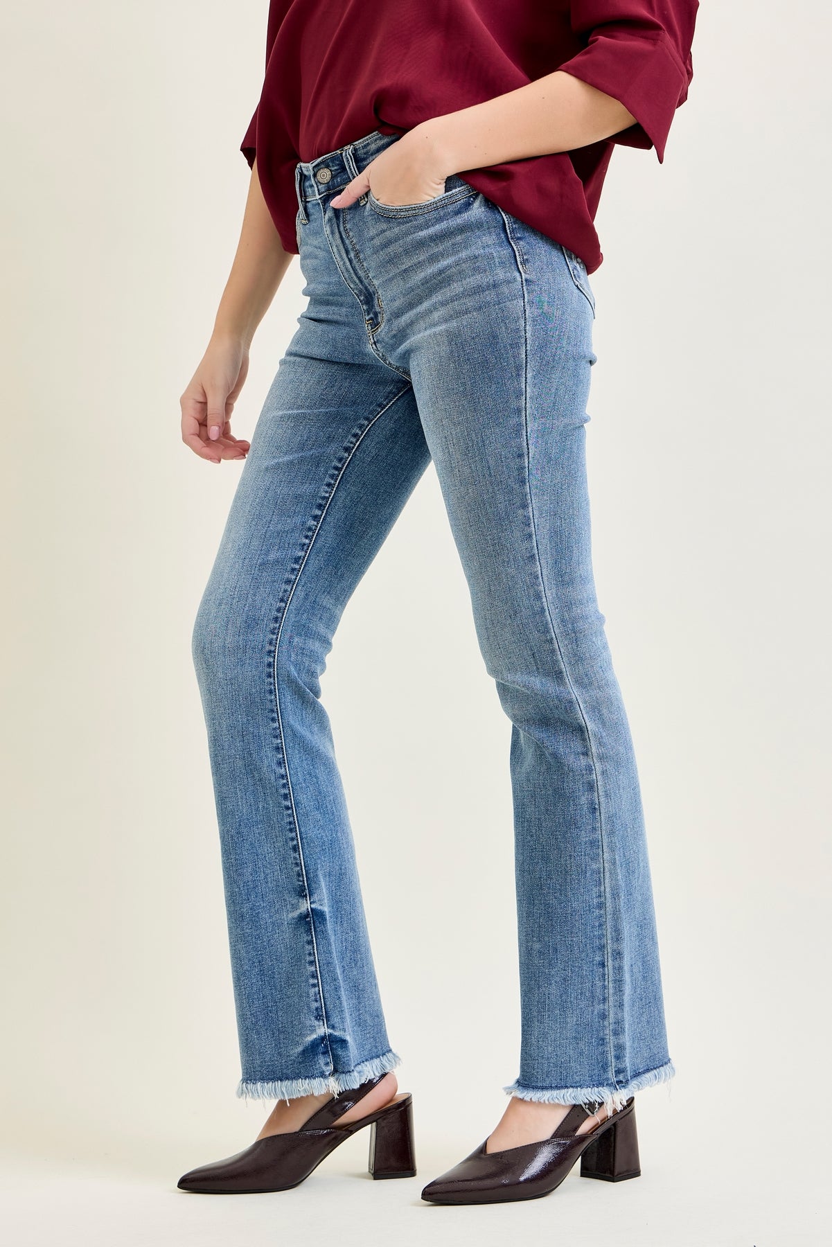 Daisy Bootcut with Fray Hem