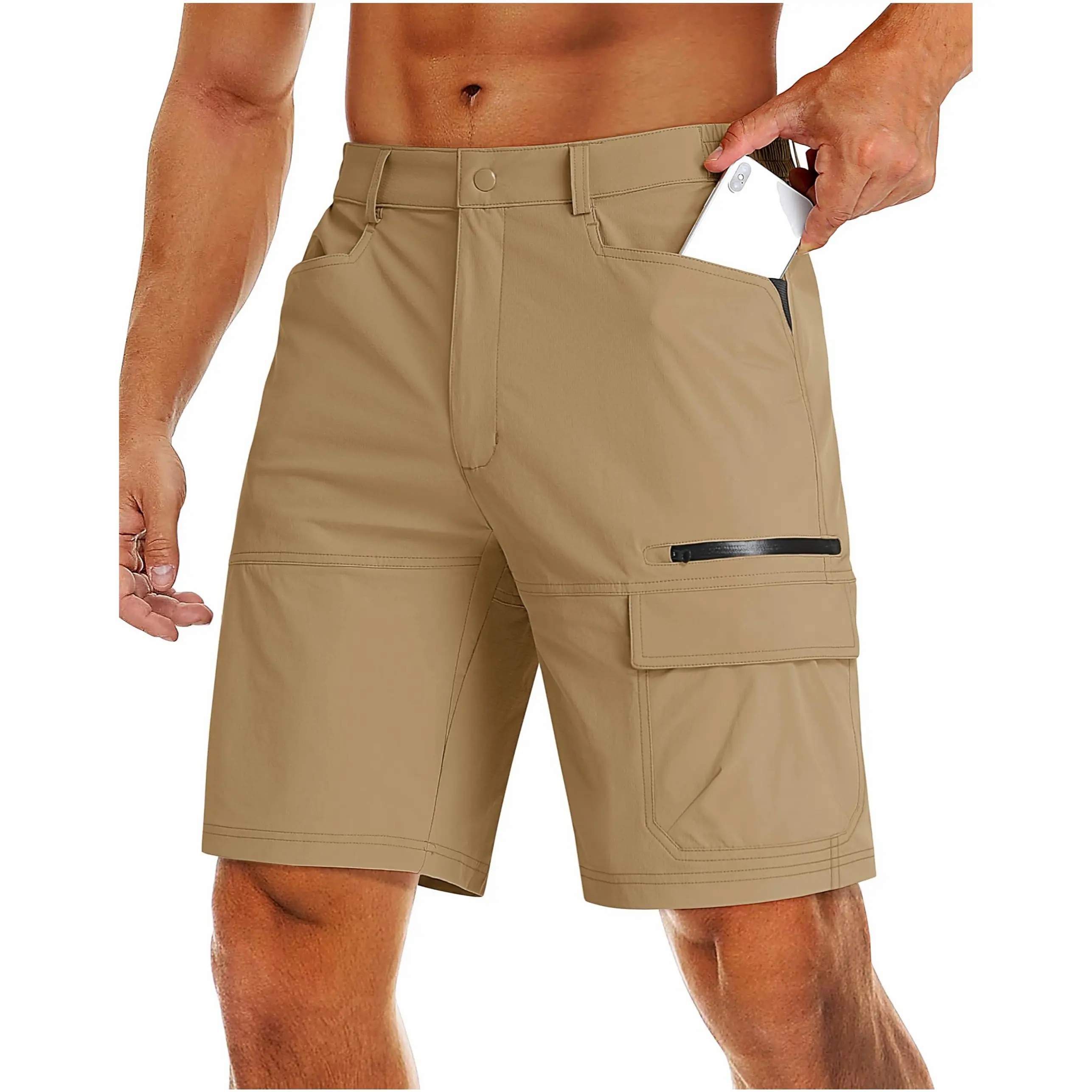 Men’s Quick-Dry Hiking Cargo Shorts – Lightweight Outdoor Utility Shorts