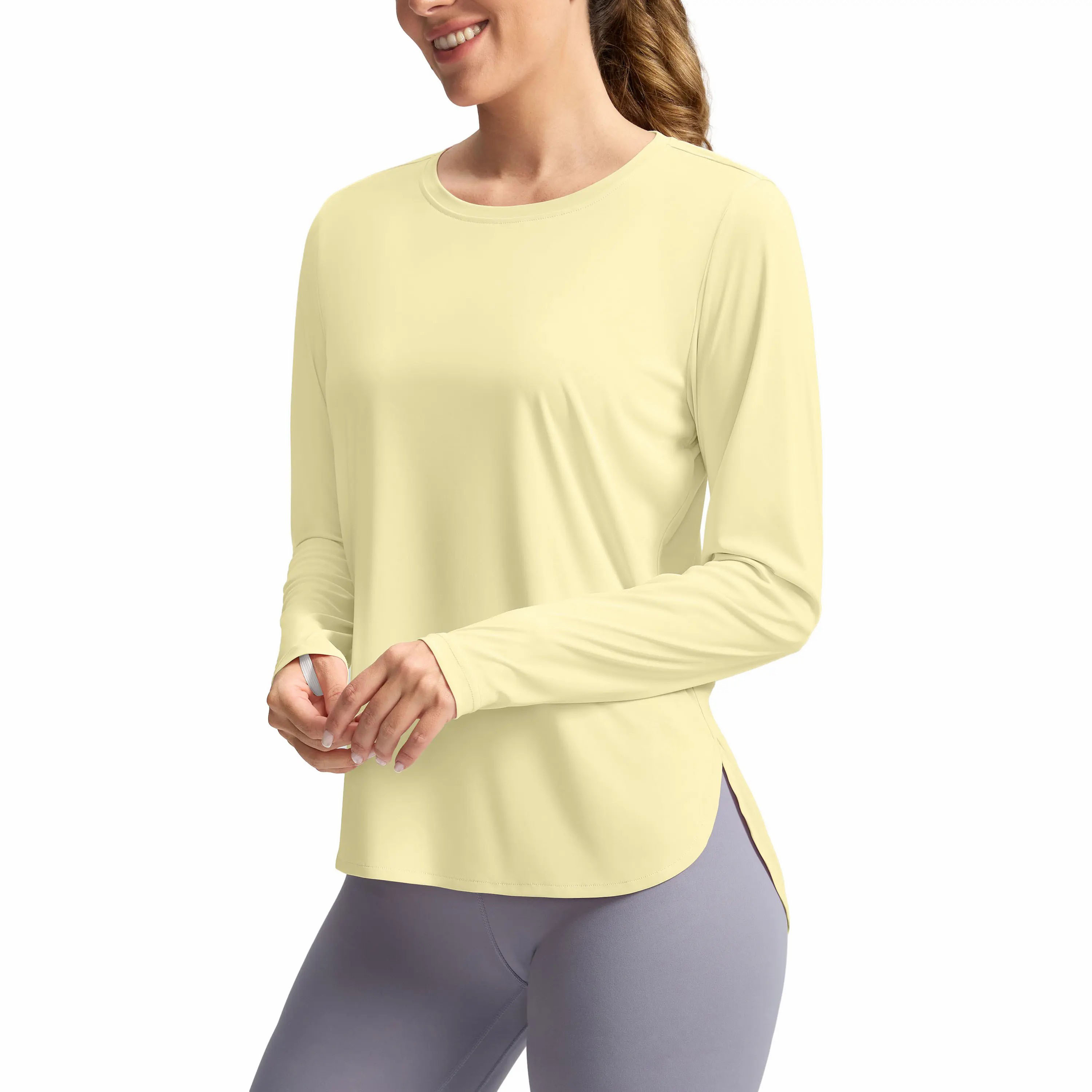 Women's UPF 50+ Long Sleeve Sun Shirt – Lightweight Quick Dry UV Protection Top