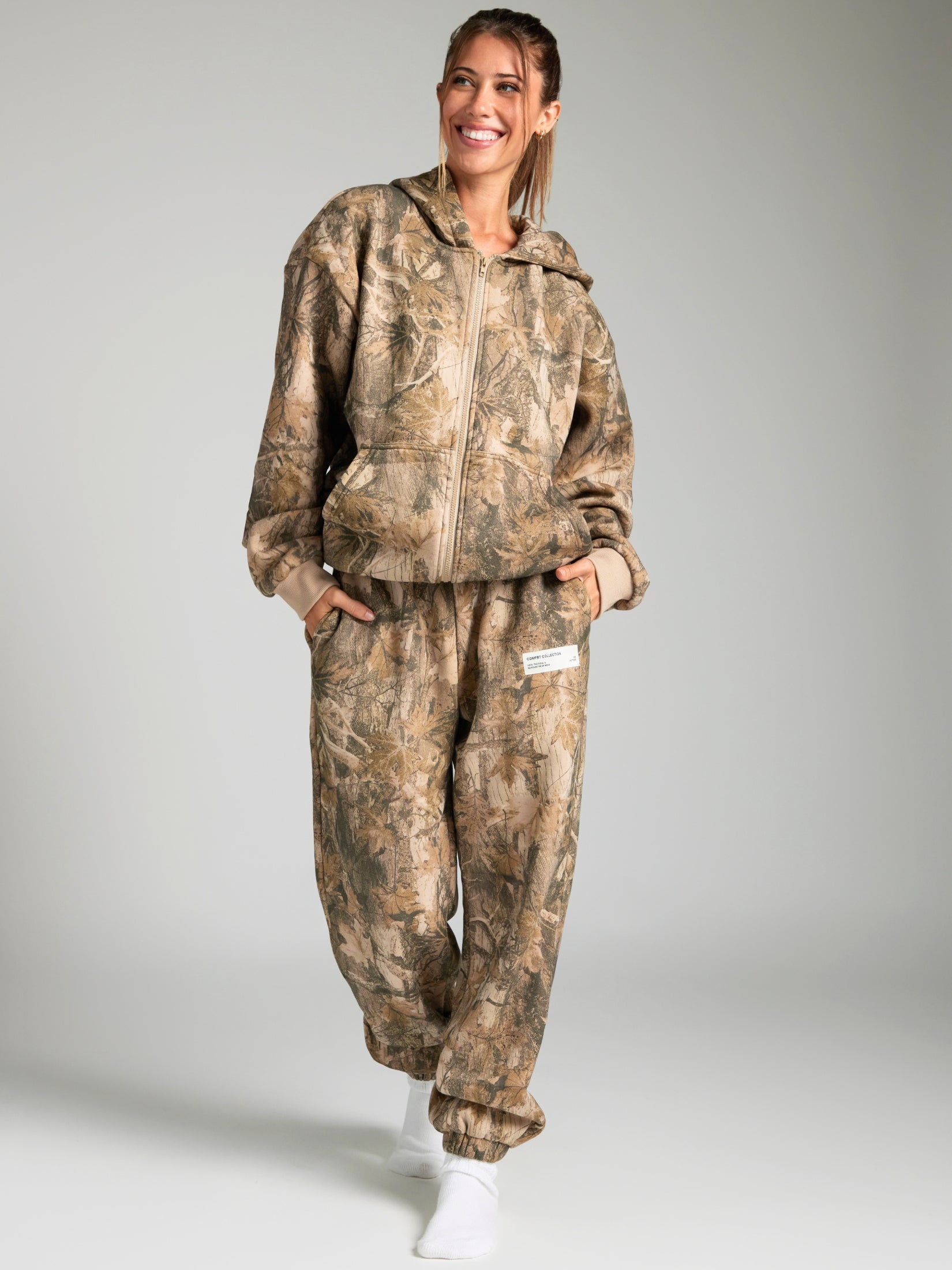Camo Zip Hoodie