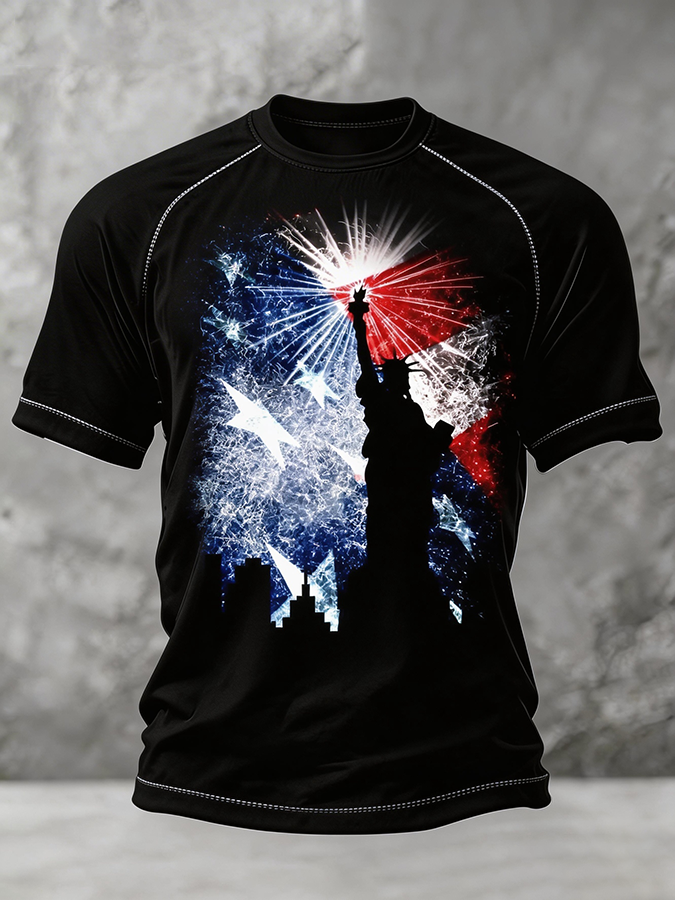 Men's American Anniversary Printed T-shirt
