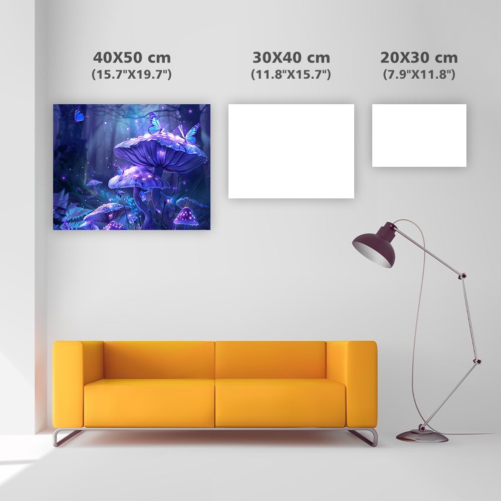 Enchanted Mushroom Glow - Diamond Painting