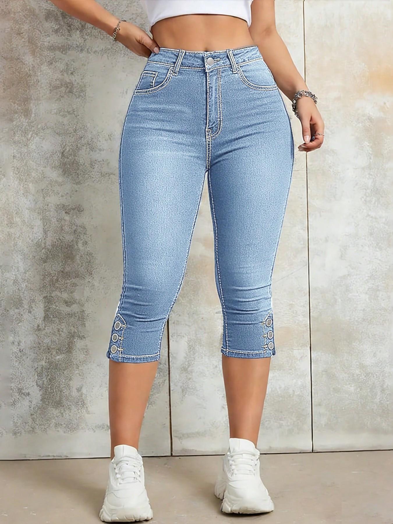 Women's Stretch Slim-Fit Cropped Jeans