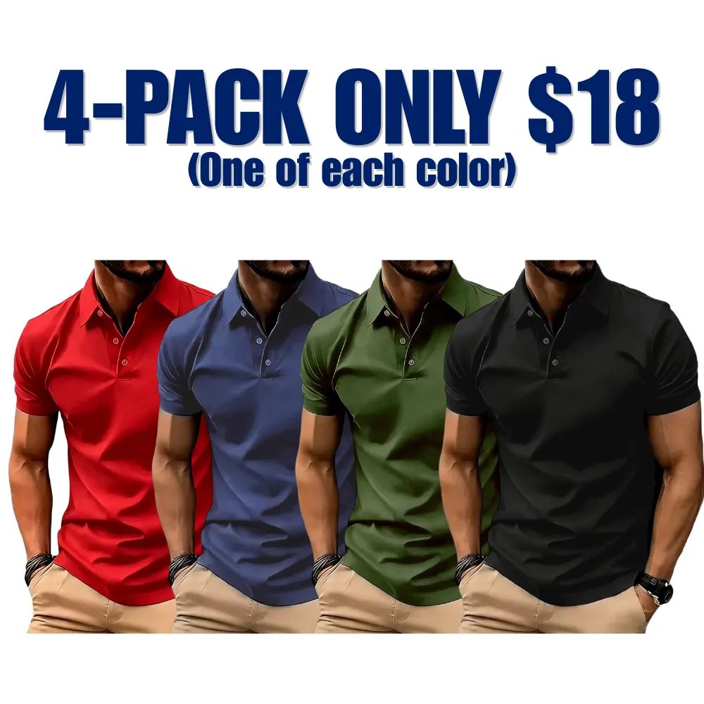 Men's Casual Business Polo Shirt