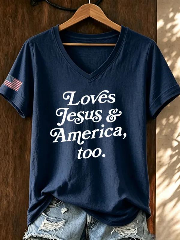 Women's Casual Faith Graphic Print T-Shirt