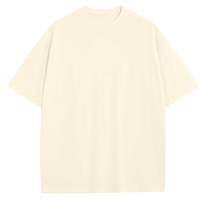 Unisex Heavyweight 100% Cotton Drop Shoulder T-Shirts, Multi-Pack Casual Oversized Fashion Tees
