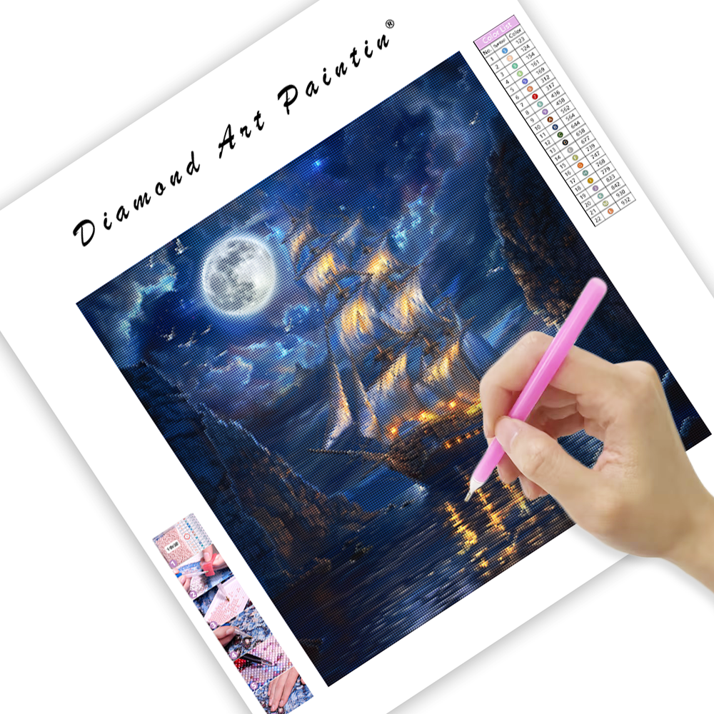 Moonlit Voyage – Diamond Painting