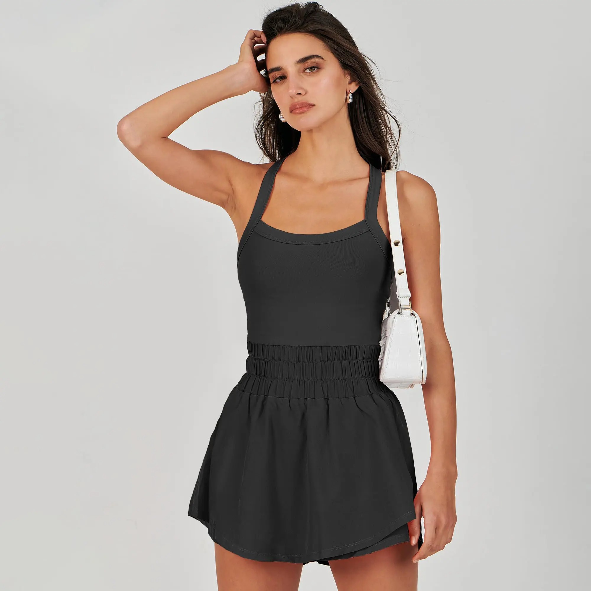 Women’s Athletic Skort Romper Dress