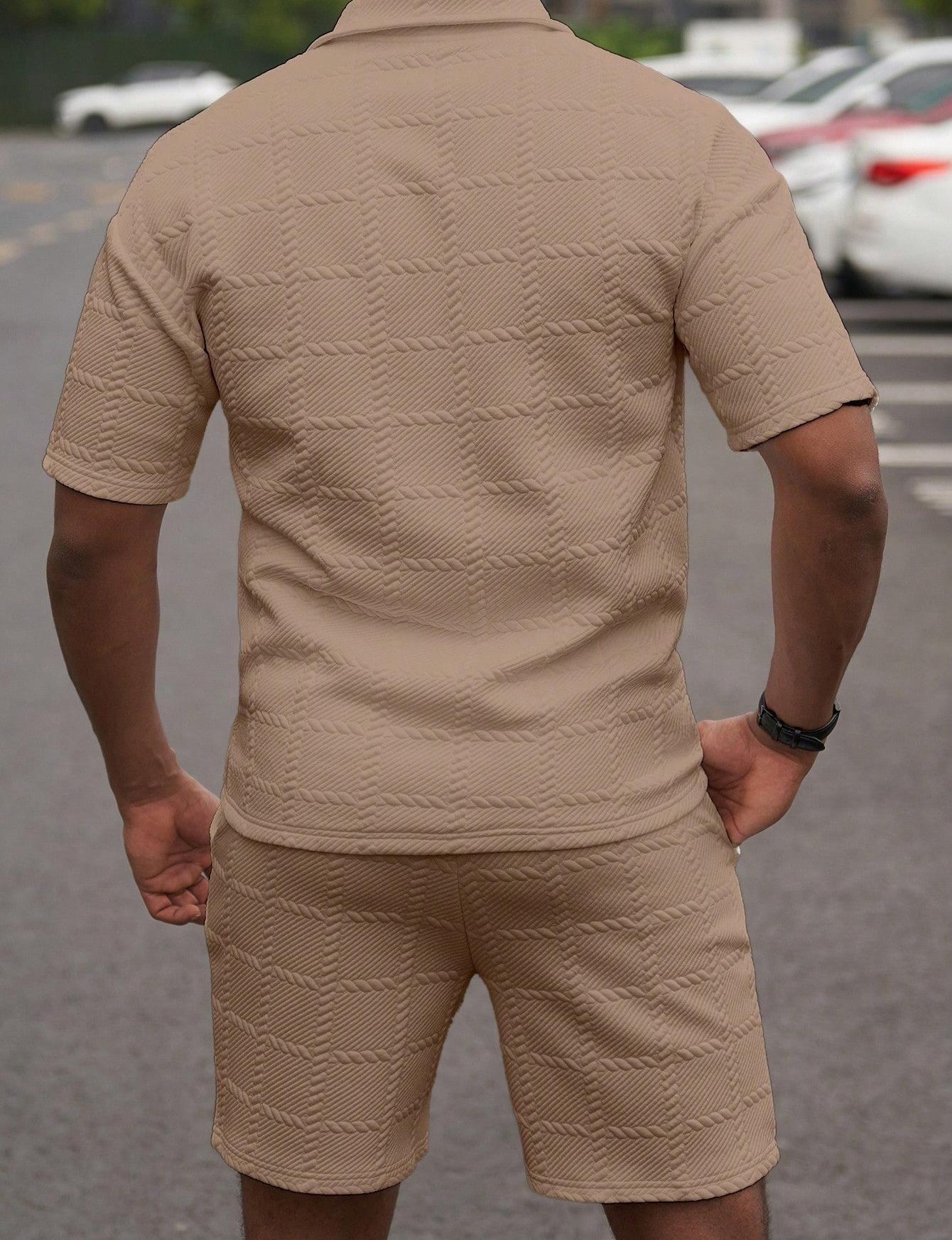 Men's Two-Piece Sets — Summer Solid-Color Formal & Casual Matching Sets