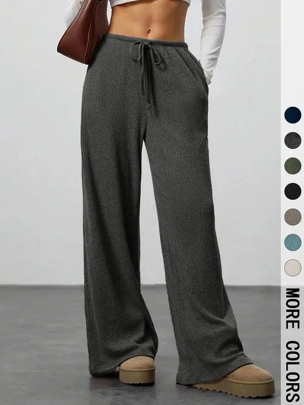 High Waist Wide Leg Jogger Pants – Casual & Comfortable Everyday Wear