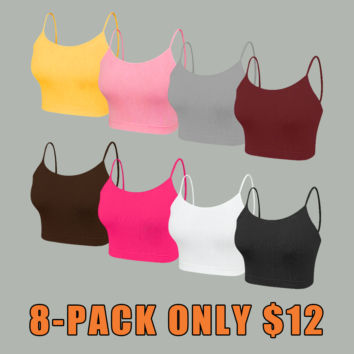 Women's Solid Wireless Bra, Stretchy Comfortable Breathable Bra
