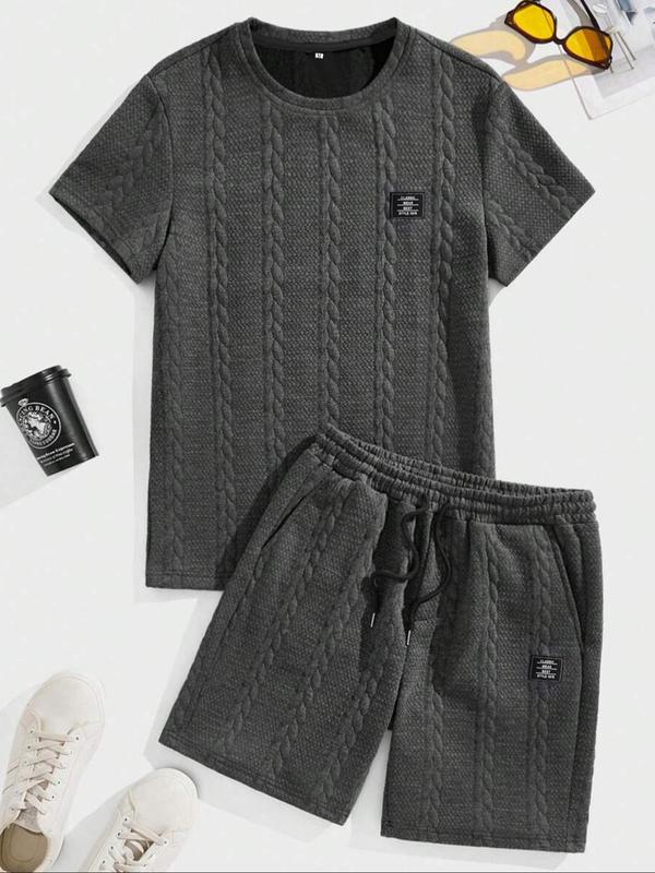 🔥🔥Men’s Casual T-Shirt & Drawstring Shorts Set (Regular Fit)