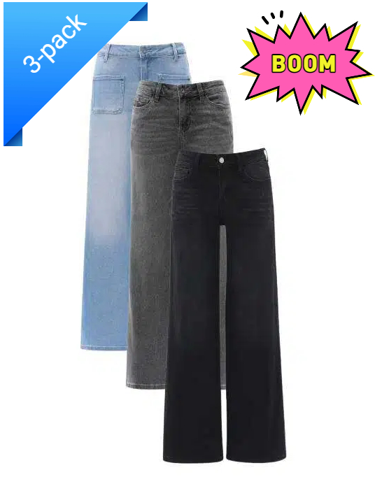 ⚡ Mid-Low Rise Baggy Jeans for Women 🔥