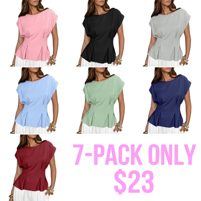 Women's Soft Peplum Casual Top