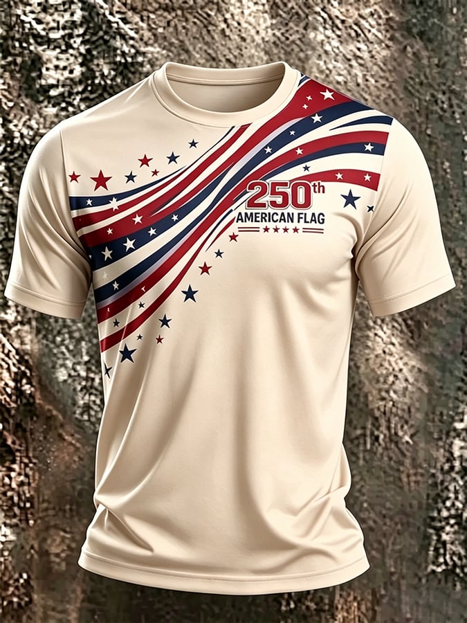 Men's USA 1776-2026 Freedom Printed  Shirt