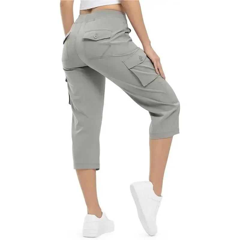 WORVIANE🔥8-Pack Women's Lightweight Cargo Capris – Multi-Pocket Casual Capris (All Colors)